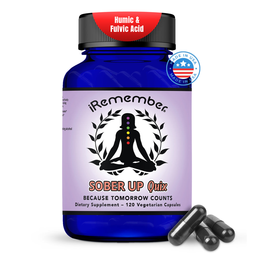 iRemember Next-Day Support Supplement with Electrolytes, L-Cysteine, Vitamin D3, L-Glutamine & Fulvic Minerals | Wellness Recovery & Hydration Balance After Social Drinking | 120 Vegan Capsules