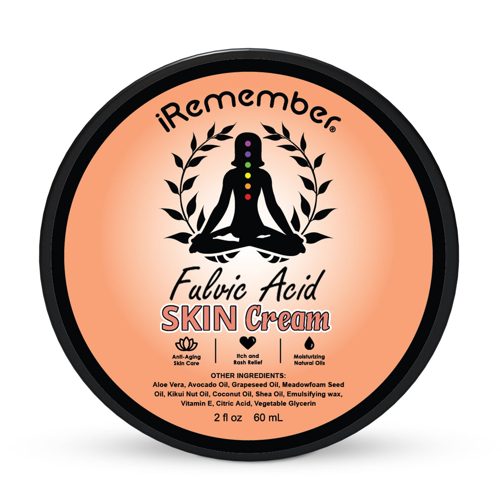 Fulvic Acid Skin Cream – Hydrating Face & Body Moisturizer with Aloe Vera, Shea Butter & Vitamin E | Nourishes, Soothes & Softens Dry, Sensitive, and Irritated Skin | For Women & Men | 2 oz.Ho