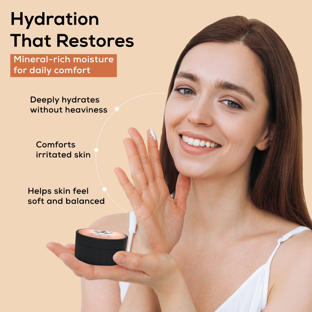 Fulvic Acid Skin Cream – Hydrating Face & Body Moisturizer with Aloe Vera, Shea Butter & Vitamin E | Nourishes, Soothes & Softens Dry, Sensitive, and Irritated Skin | For Women & Men | 2 oz.Ho