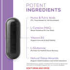 iRemember Next-Day Support Supplement with Electrolytes, L-Cysteine, Vitamin D3, L-Glutamine & Fulvic Minerals | Wellness Recovery & Hydration Balance After Social Drinking | 120 Vegan Capsules