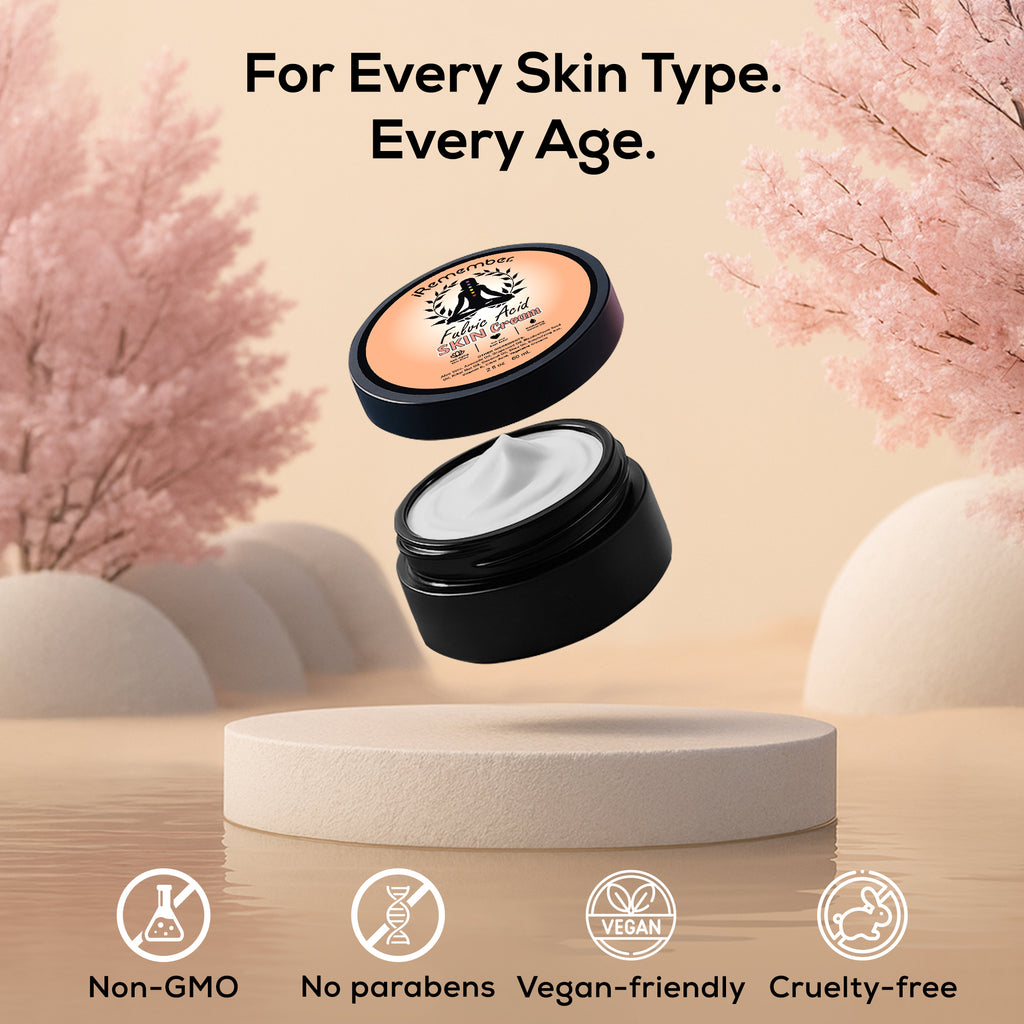 Fulvic Acid Skin Cream – Hydrating Face & Body Moisturizer with Aloe Vera, Shea Butter & Vitamin E | Nourishes, Soothes & Softens Dry, Sensitive, and Irritated Skin | For Women & Men | 2 oz.Ho